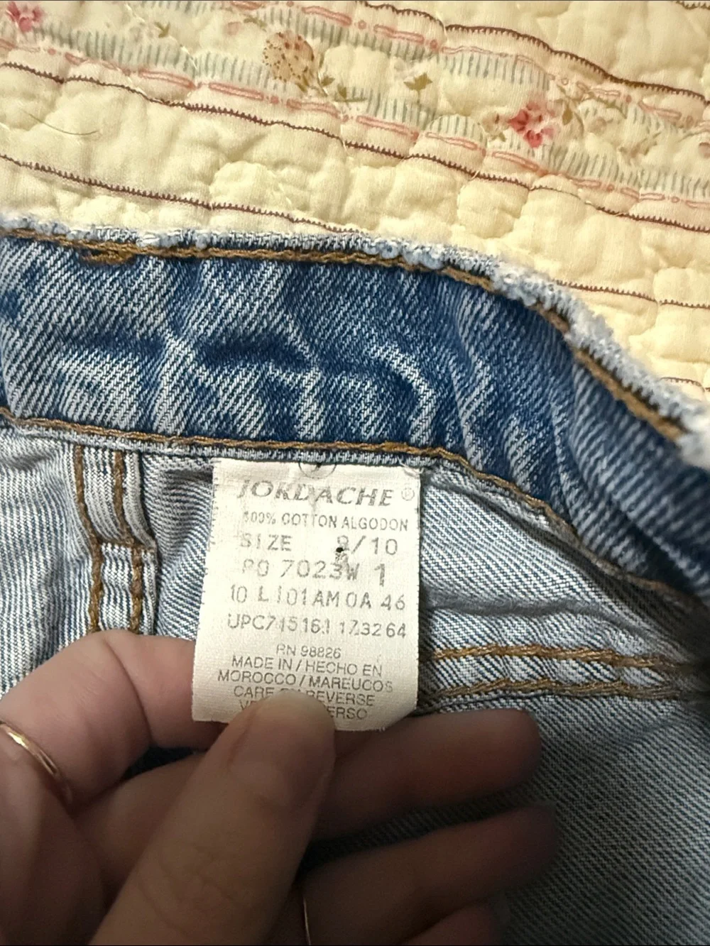 Vintage Jordache Light Blue Frayed Hem Denim Shorts - Picture 5 of 6